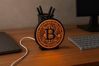 Bitcoin LED Lamp – Decorative Lighting for Crypto Enthusiasts – Premium Quality