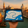 3D Geprinte Miniatuur van Venetië – Gedetailleerde Stadskaart en Kanalen - Premium Quality