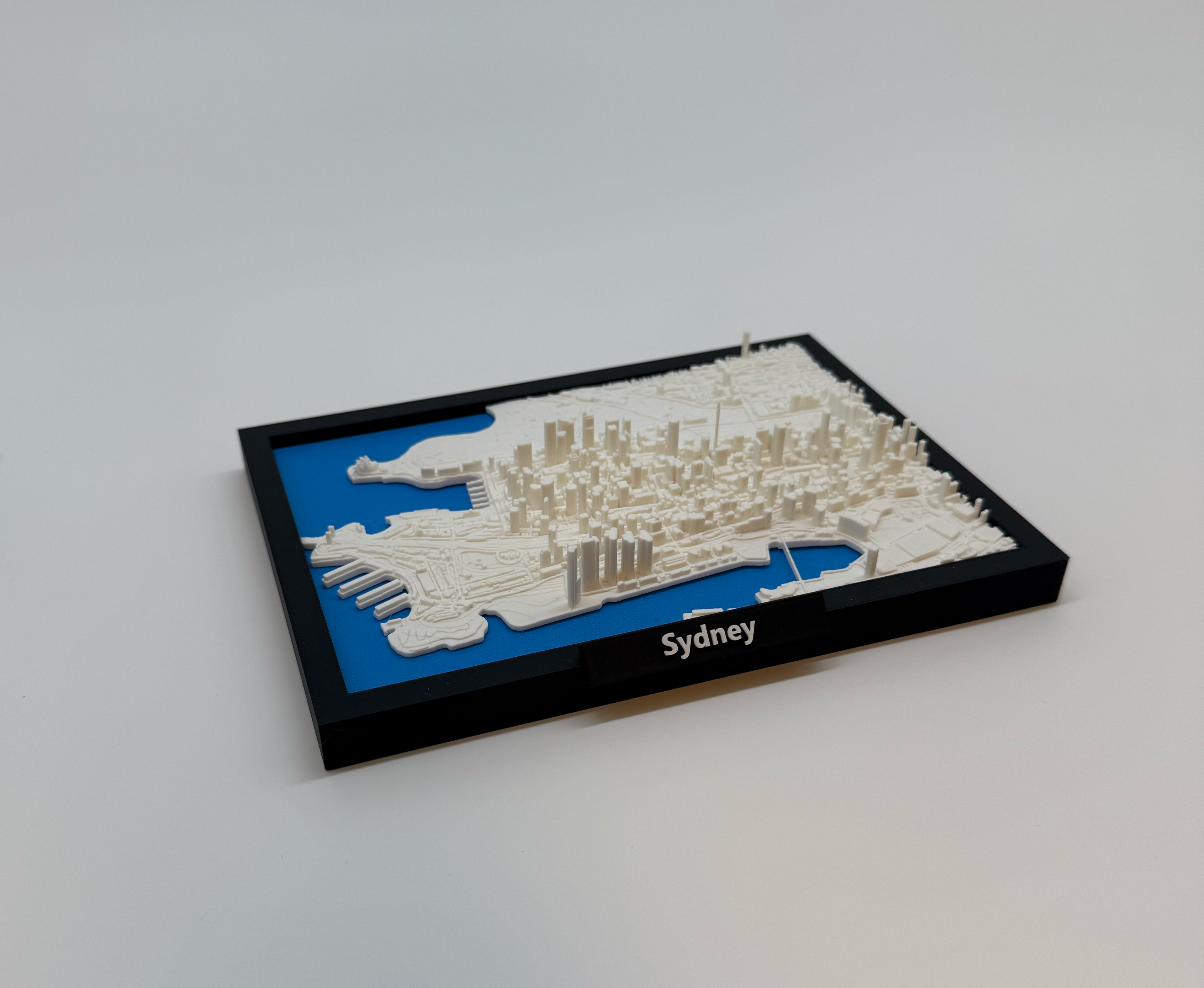 3D Geprinte Miniatuur van Sydney – Gedetailleerde Stadskaart en Iconische Haven - Premium Quality