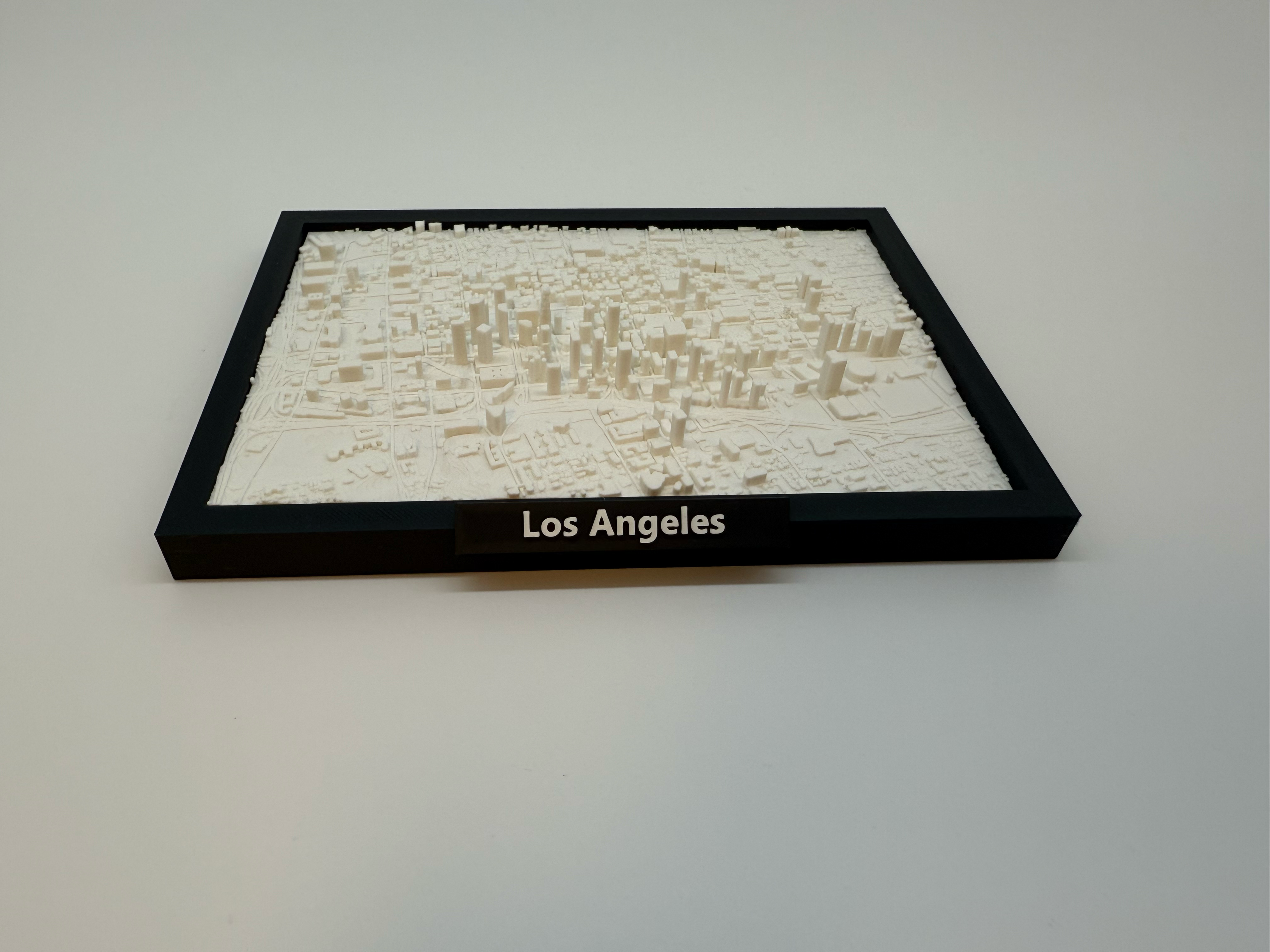 3D Geprinte Miniatuur van Los Angeles – Gedetailleerde Stadskaart en Skyline - Premium Quality