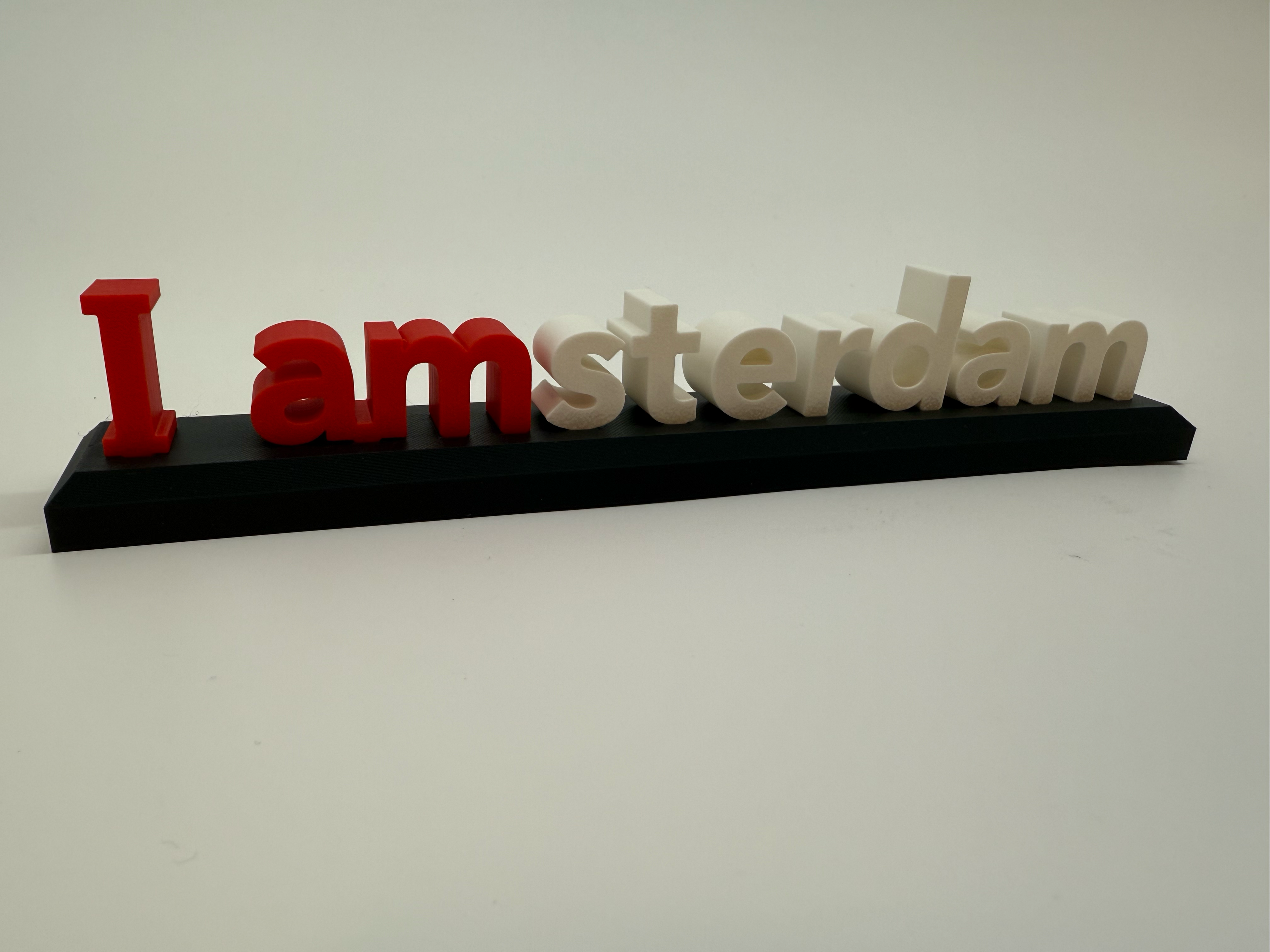 I Amsterdam beeld 3D - Premium Quality