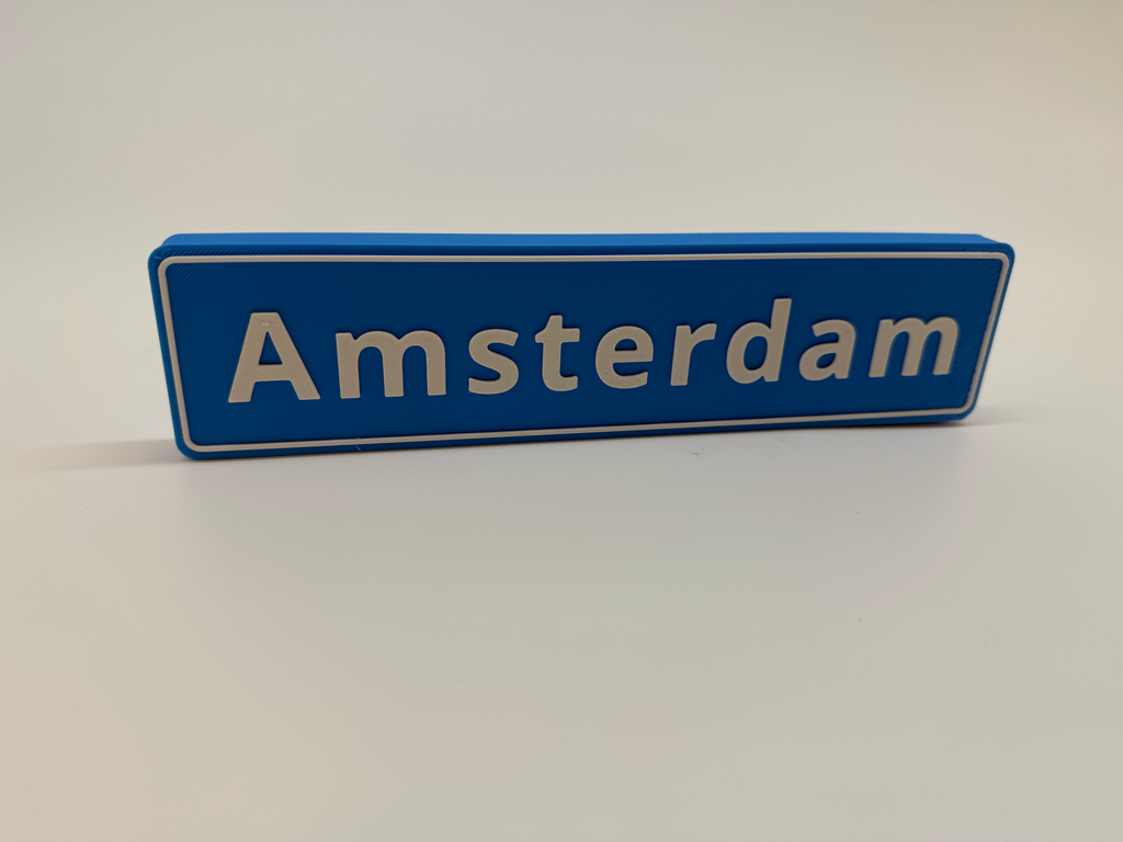 Naambord Amsterdam - Premium Quality