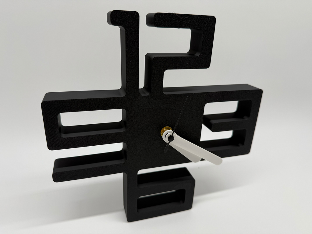 Design Klok zwart/wit - Premium Quality