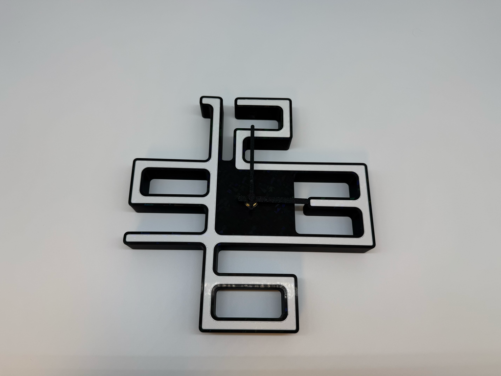 Design Klok zwart/wit - Premium Quality