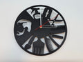 Hairdressers Wall Clock Black - Premium Quality