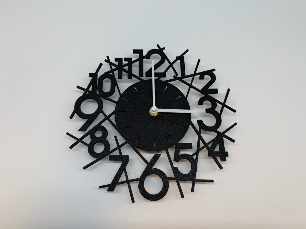 Stylish Wall Clock Black - Premium Quality