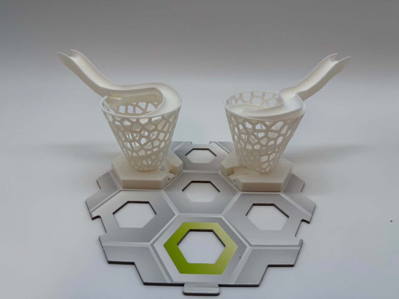 GraviTrax Compatibele Trechter Tunnels – Set van 2, Wit - Premium Quality