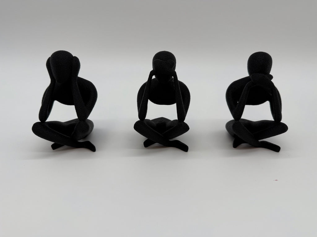 "Horen, Zien en Zwijgen" Beelden – Minimalistisch Design - Premium Quality