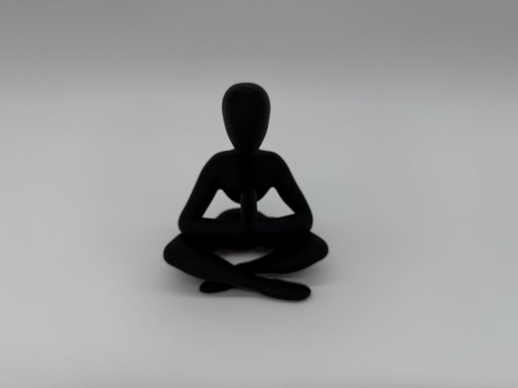 Minimalistische 3D-gedruckte Yoga-Statue – Meditations- und Achtsamkeitsdekoration – Premiumqualität