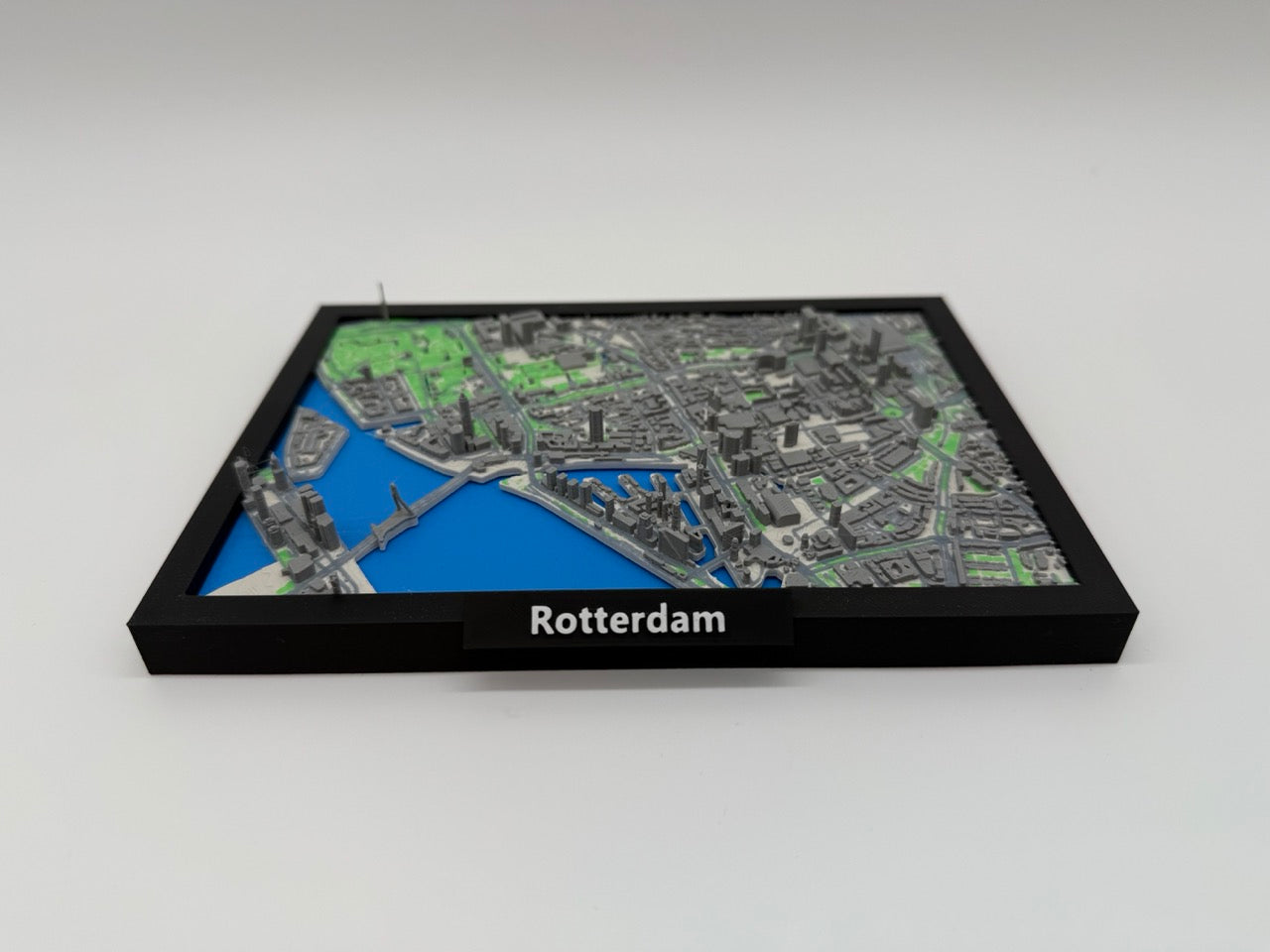 Gedetailleerde 3D Stadskaart van Rotterdam – Unieke Miniatuur van de Stad - Volledig in Kleur - Premium Quality